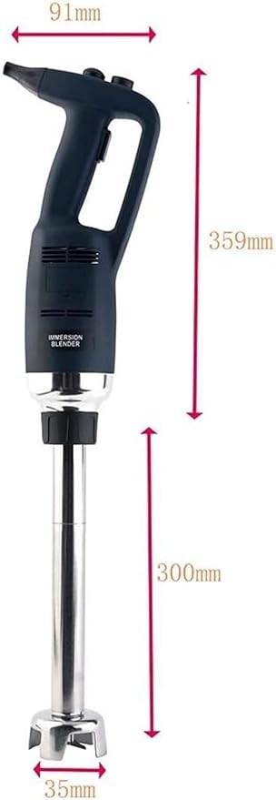 12 Inch Electric Immersion Blender Handheld Blenders 500 Watt Commercial/Home Kitchen Mixer Detachable Shaft 4000rpm To 16000rpm for Shakes Soups Smoothies Puree