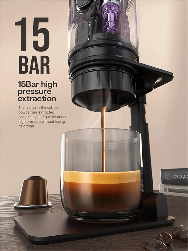 Portable Coffee Machine for Car &amp HomeDC12V Expresso Coffee Maker Fit Nexpresso Dolce Pod Capsule Coffee Powder H4A(EU)