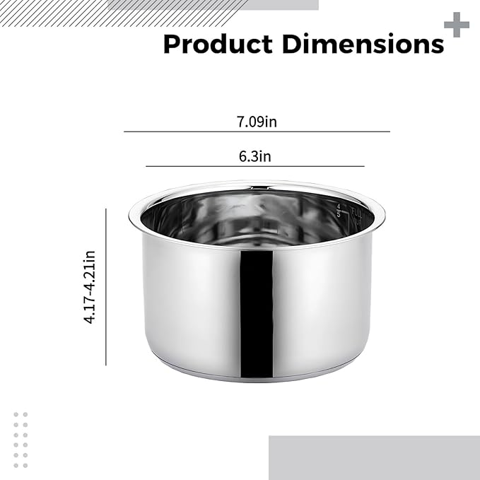 Stainless Steel 2L Rice Cooker Inner Pot 304 Design Long-Lasting And Rust-Resistant Cooker Models Compatible With Various Home And Dorm Use Ideal For