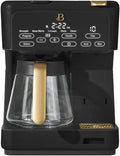 Multi-Brew Coffee Maker – 12-Cup Carafe &amp Single-Serve Pod or Grounds Iced Coffee Mode Programmable Touch Display Includes Filters (Black Sesame)