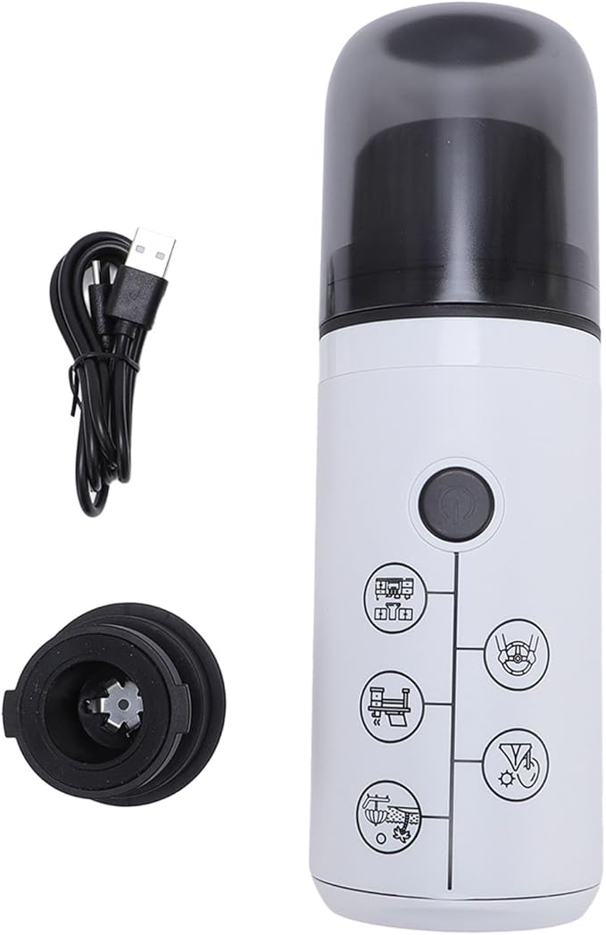 Portable Coffee Maker Electric Coffee Machine with 17Bar Pressure for Travel Camping Office (White)