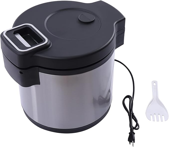Rice Warmer 110V 110W Stainless Steel &amp Aluminum Alloy Rice Warmer Commercial Rice Warmer Freestanding Rice Warmer with Dual Temperature Control for Home Kitchen Restaurants Canteens