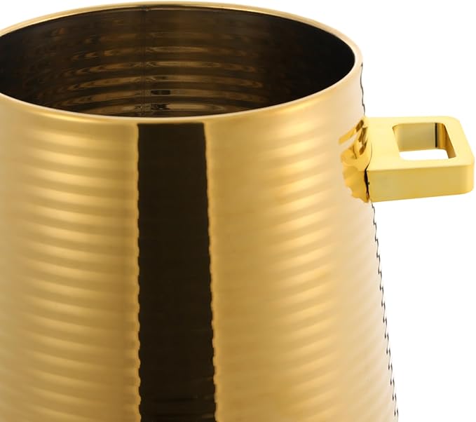 Coffee Urn With Fuel Holder 3.43 Gallon/13L Stainless Steel Beverage Dispensers for Coffee Tea Milk Juice Water Hot Drink Dispenser with Stand Chafer Urn with Spigot for Parties Catering (Gold)