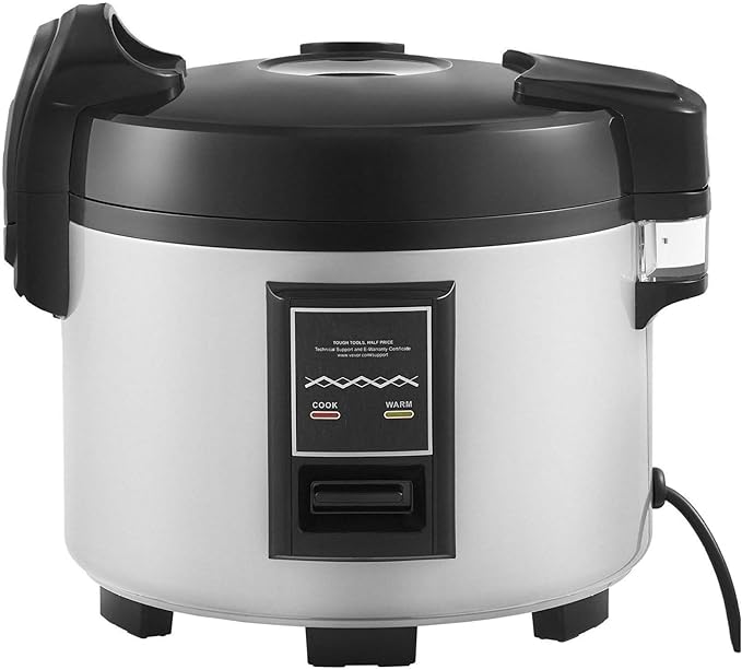 Commercial Rice Cooker 60-Cup 13L Non-Stick Pot Restaurant Kitchen 12H Keep Warm