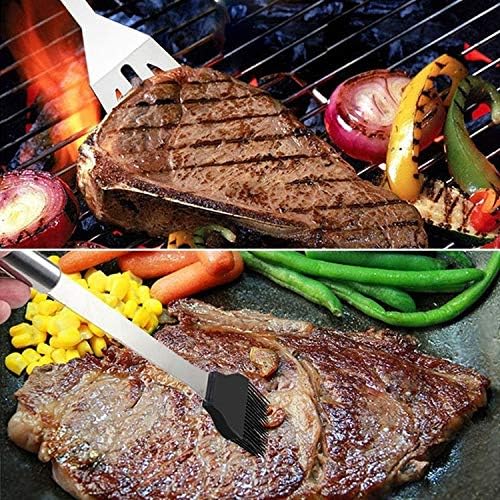 18 in 1 Outdoor Tableware Set Camping Barbecue Tableware Picnic Tool Set with Thermometer Cookware Set Cookware Picnic Boiler Cookware