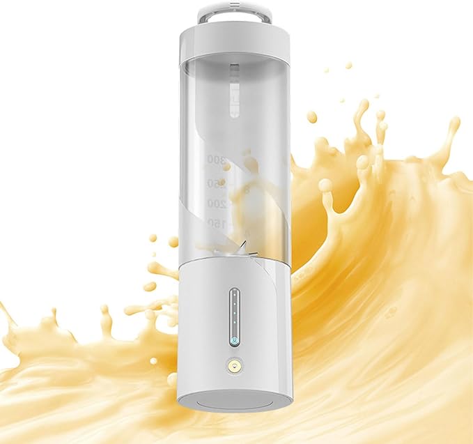 Blender for Smoothies USB Rechargeable Electric Blender Mini Portable Juicer with 6 Blades for Making Juice Blends Shakes Mixed Fruits Vegetables 450ml