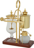 Belgian/Belgium Family Balance Siphon/Syphon Coffee Maker Royal Gravity Vintage Coffee Maker Vacuum Brewing System Double Ridged Fulcrum with Tee handle