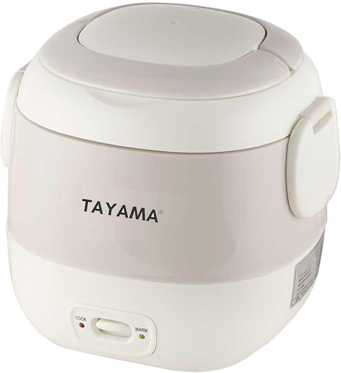 Tayama 1.5 Cup Portable Mini Rice Cooker White (TMRC-03R)
