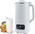 Automatic Nut Milk Maker Blender 800ml Homemade Soy Almond Oat Coconut Plant Based and Non Dairy Beverages with LED Display (White)