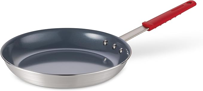 Tramontina Professional 12-Inch Ceramic Non Stick Large Frying Pan Heavy-Gauge Aluminum Skillet with Ceramic Nonstick Coating Dishwasher and Oven Safe Gray