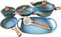 Terracotta Cookware 10 piece Set (Turquoise)