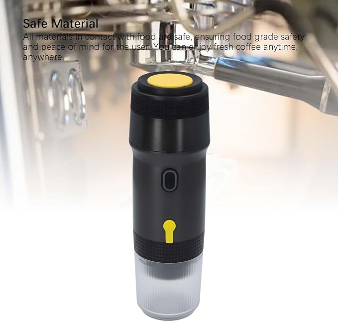 Portable Electric Machine 20 Bar Travel Coffee Maker for Camping Car Coffee Maker Self Heating 3 in 1 Capsule for RV Hiking Office