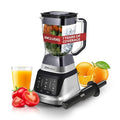 Koblenz Professional Countertop Blender 1200W Stainless Steel 3 Smart Programs Touch Screen Pulse 68 oz Jar Ultra-Quiet Black/Chrome LKM-9406