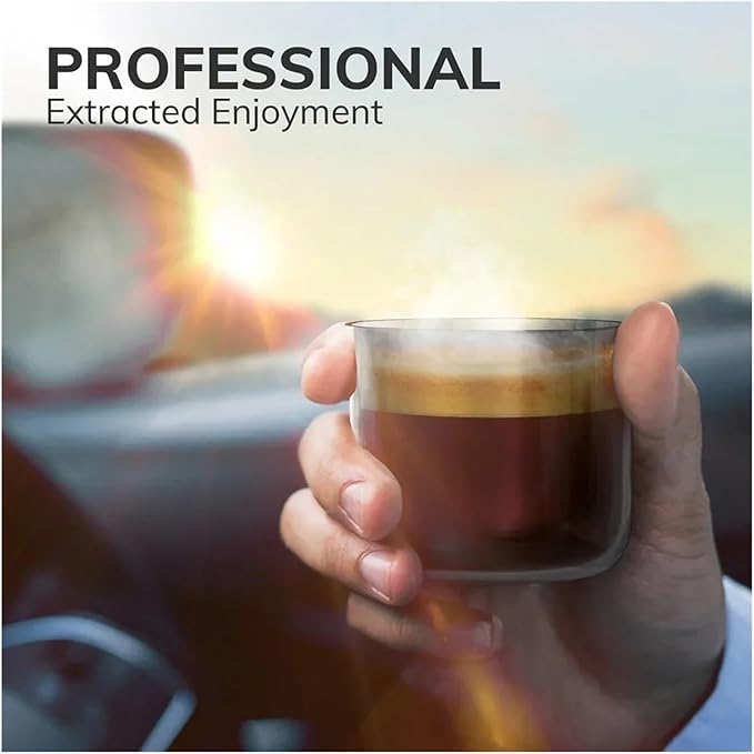 Portable Coffee Machine Car Heating Portable Fully Automatic Capsule Coffee Machine Capsule Coffee Powder Universalfor Outdoor Travel Picnic