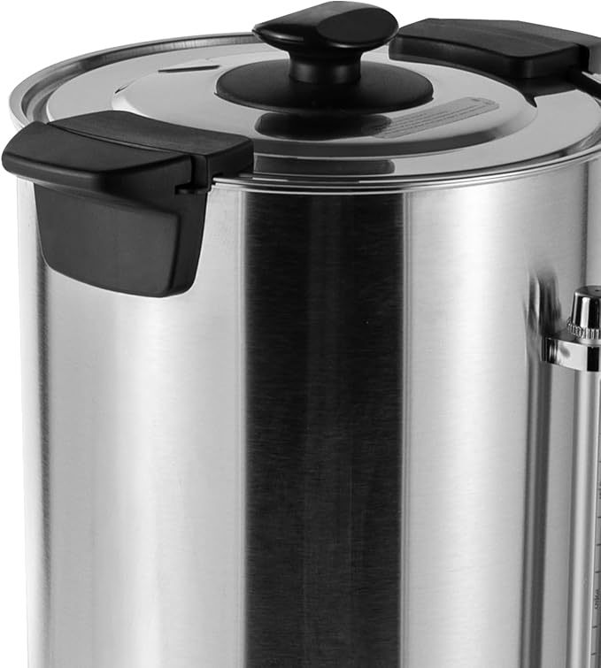 25 L Percolate Coffee Urn110V 1.4KW Commercial Grade Stainless Steel Coffee Maker Hot Water UrnHot Coffee Dispenser for HomeOfficeWedding PartyBuffet Catering