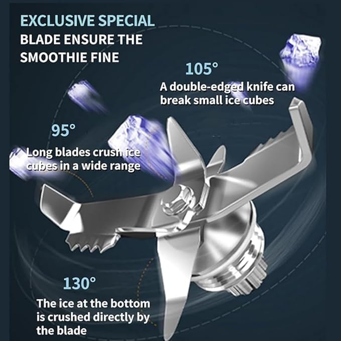 Commercial Stand Mixer 2.2L Electric Blender Smoothie Maker with 110V-240V 18000-30000RPM Capacity Soundproof Hood 5 Presets for Kitchen Milk Tea Coffee Dessert Leisure Shop
