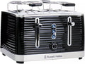Retro Style 4-Slice Toaster with Variable Browning Control Bagel &amp Frozen Settings Black