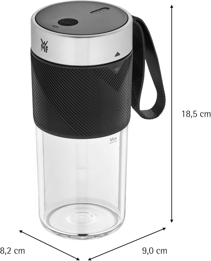WMF Cromargan 300 ml Portable USB Rechargeable Mini Mixer Smoothie Maker