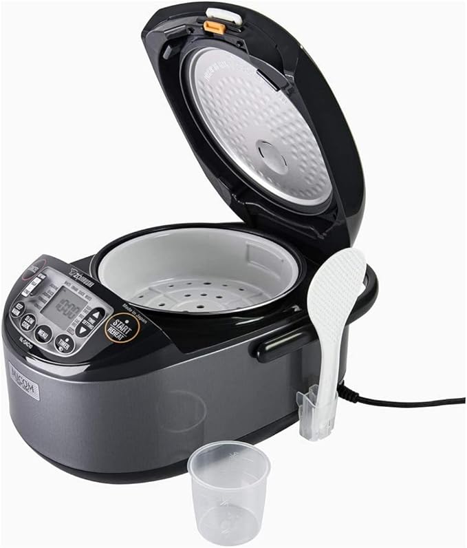 Zojirushi NL-GAC10BM 5.5 Cup Uncooked Umami Micom Rice Cooker and Warmer (Metallic Black)