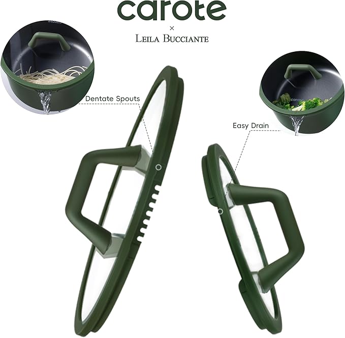 CAROTE 31PCS Pots and Pans Set Nonstick Cookware Set Kitchen Non Stick Induction Titanium Cookware Non-toxic Granite Cooking set PFOA Free