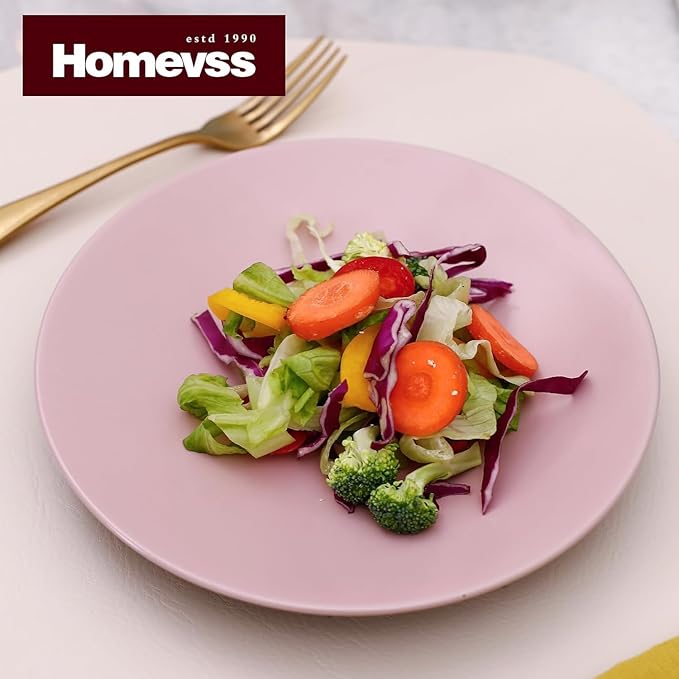 Stoneware Two-Tone Colors Life 16pc Dinner SetOutside Shiny Black + Inside Matte Glaze Rose