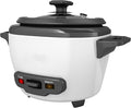 3-Cup Electric Rice Cooker Keep Warm Function White Insulation Detachable Pot Non Stick Dishwasher Safety Component Indicator Light Easy to Clean Tempered Glass Cover Plastic Rice