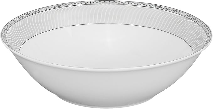 Lorren Home Trends 57-Piece Porcelain Dinnerware Set Alina-SL Service for 8