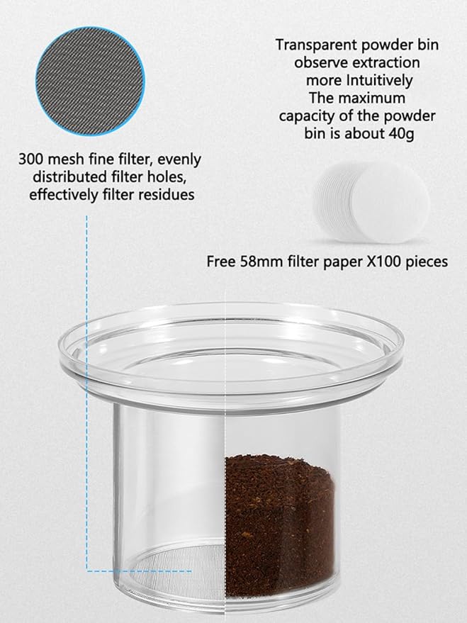 Ice Drip Coffee Maker 20oz Slow Drip Cold Brew Coffee Makers Borosilicate Glass Constant Pressure Drip Coffee Brewer