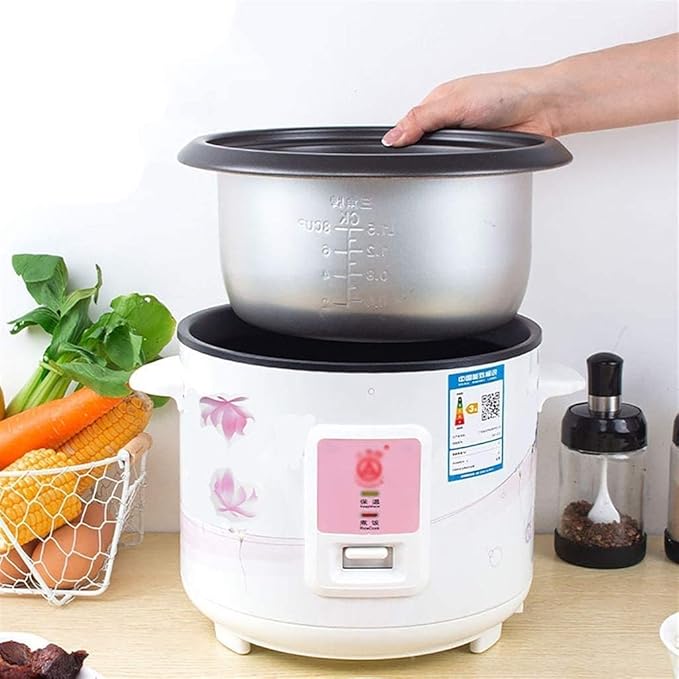 Rice Cooker Household Multifunctional Rice Cooker Smart Insulation with Steamer for 1-8 People (5L900W) ()