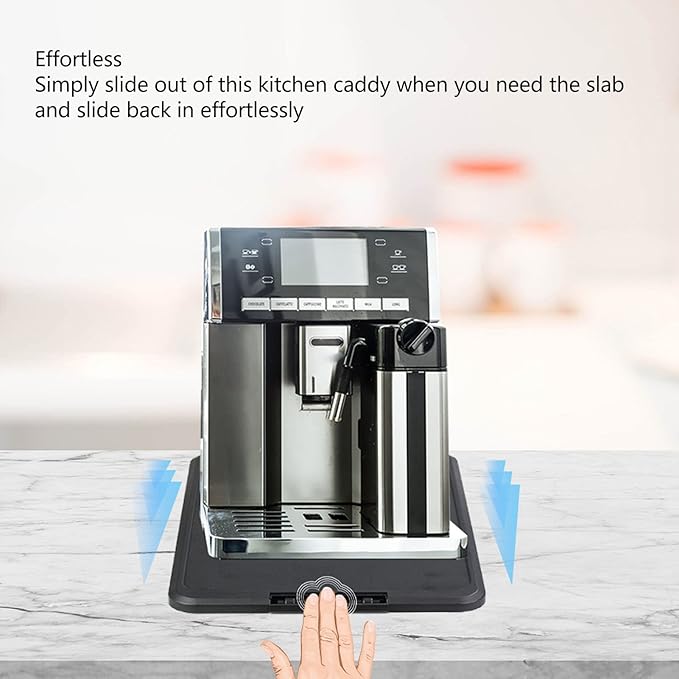 Topyond Maximize Countertop Space with Our Coffee Machine Sliding Tray - Stay Organized and Effortlessly Access Your Coffee Maker - Non-Slip Surface for Stability and Durability