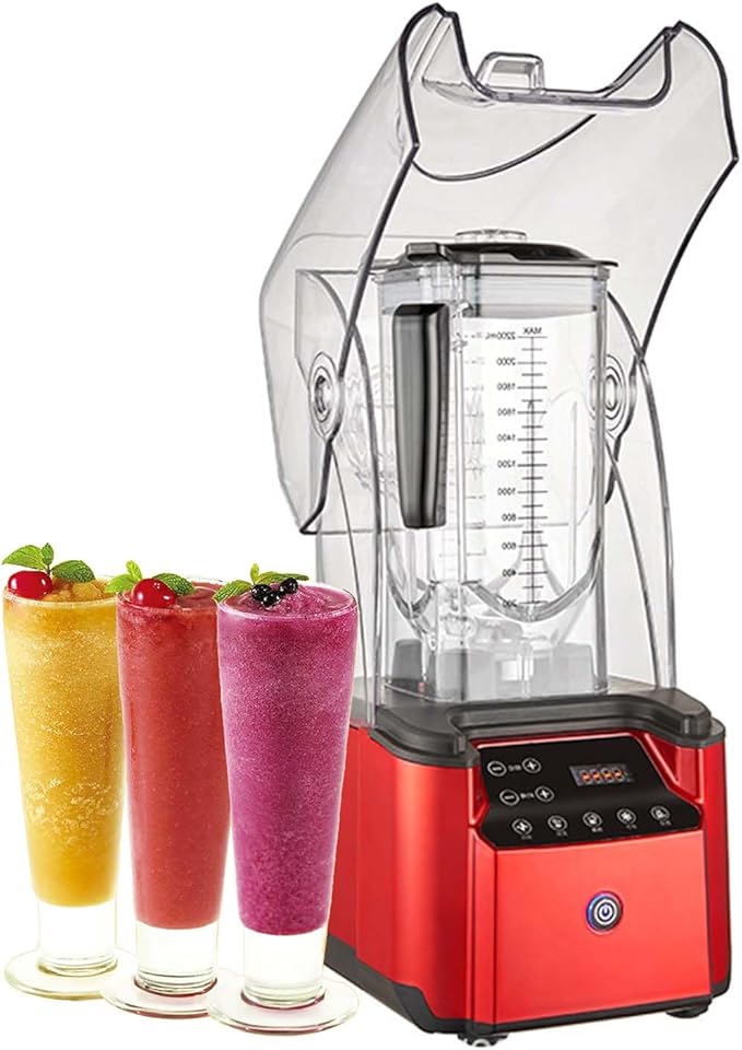 Commercial Smoothie Machine 2200W Electric Food Chopper Table Mixer Smoothie Machine Frozen Drinks Ice Cream