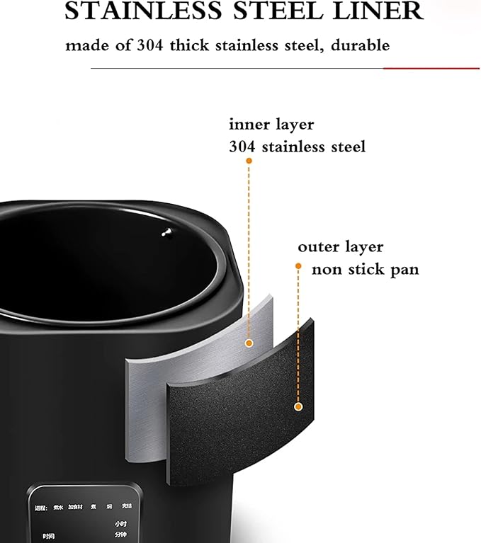 Fully Automatic Tapioca Pearls Cooker 1300w Commercial Milk Tea Pearl Maker Intelligent Temperature Control Freely Adjustable Time for Milk Tea Shops Snack Bars 9L Large Capacity