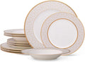 Noritake Noble Pearl 12-Piece Dinnerware Set Service for 4