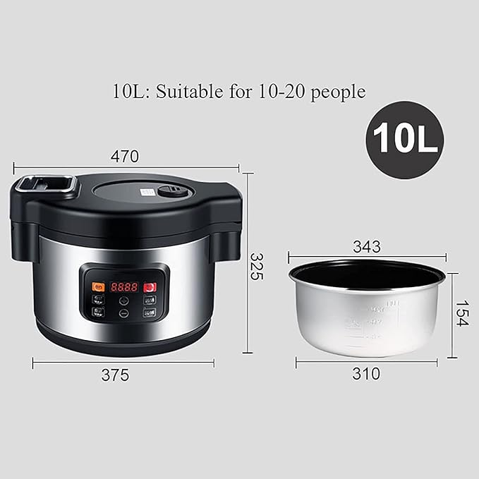 Household Electric Rice Cooker Commercial Non-Stick Large Automatic Keep Warm For Hotels Restaurants Canteens For 10-25 People