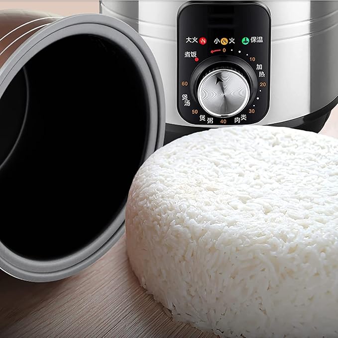 Rice Cooker Household Adjustable Temperature Rice Cooker Non-Stick Inner Pot Intelligent Insulation (7L) ()