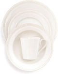 Sur La Table Pearl Stoneware 16-Piece Dinnerware Set White