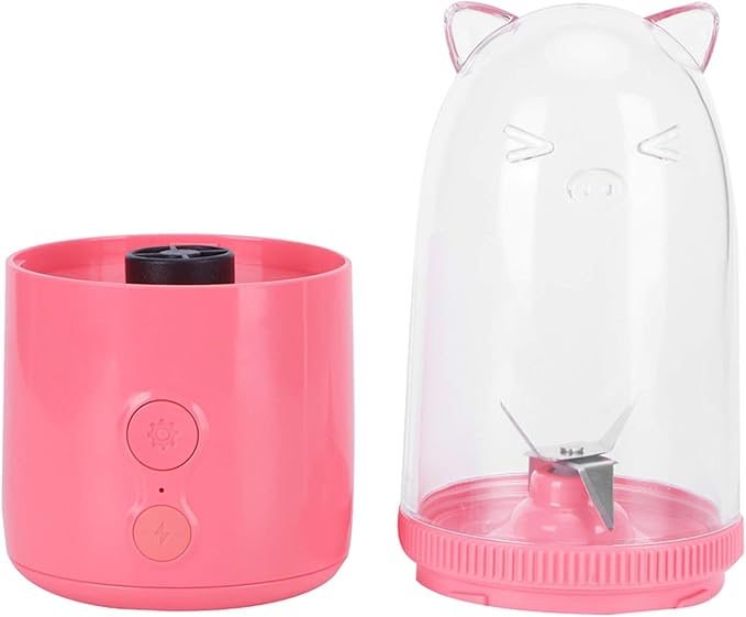 Portable USB Rechargeable Electric Fruit Juicer Blender(pink)