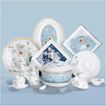 Dinnerware Sets - Luxury Gift Dishes Service Set 40pieces Chinese Style Bone China Tableware Set for 8 Dinnerware Set with Bowl Soup Plates Salad Plates High Bowls