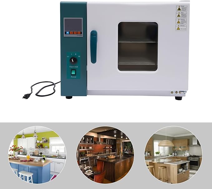 45L/12gal Lab Convection Oven 1500W Digital Forced Air Convection Drying Oven with Dual-Layer Tempered Glass Window Constant Temperature Blast Vacuum Drying Oven 101-0AB