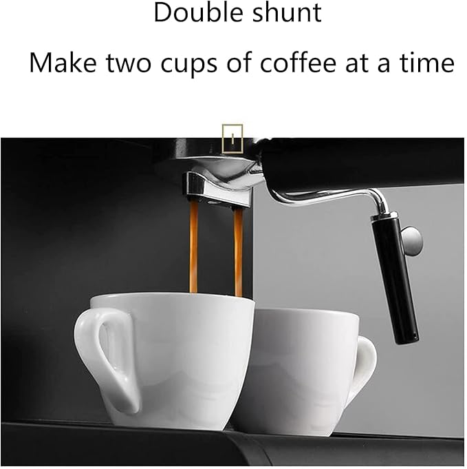 One-Click Operation Commercial Steam Italian 850W Home Coffee Machine Double Cup Splitter Espresso And Cappuccino Maker 15 Cups 20240311