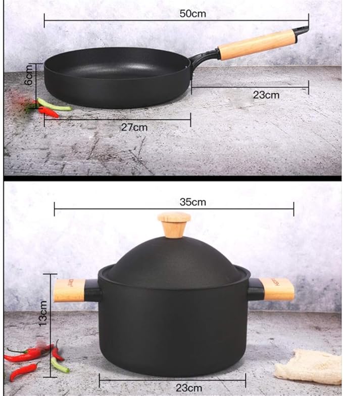 Pot Set Professional Non-Stick Cookware Set Saucepans Stockpot and Frypans Set Cooking Utensils Cookware Cooking Set