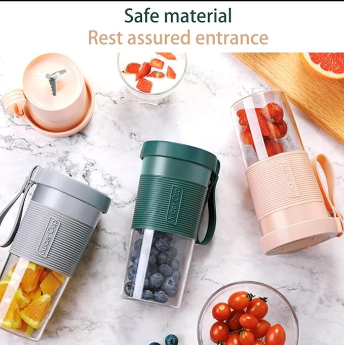 Portable Rechargeable Electric Blender Mini USB Fruit Juicer (Silver)