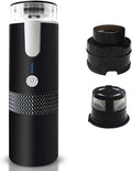 Dioche Portable Electric Coffee Maker - Mini 6oz Single Serve Coffee Machine with BuiltIn Capsule Bin 1200mAh Rechargeable Battery for Travel Camping and Office Use
