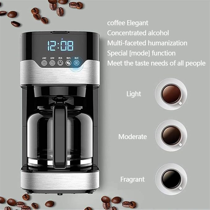 Filter Coffee Machine 1.5L Capacity Coffee Machine Drip Fully Automatic Home American Coffee Machine