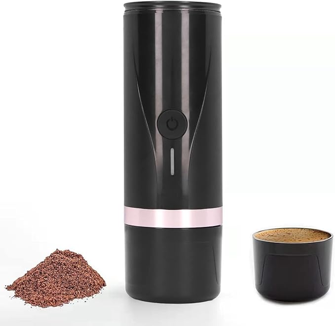 Portable Coffee Maker Electric Heating Machine USB Charging Large Capacity Batteryfor For Camping Hiking Travel 12V 24V Easy To Use For Coffee Lover