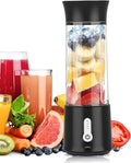 Portable Mini Smoothie Blender Personal Size Electric USB Juicer Cup 500ML with 6 Blades 18000RPM Mixing Efficiently and 25 Cups After Full Charged for Office Gym Camping Travel