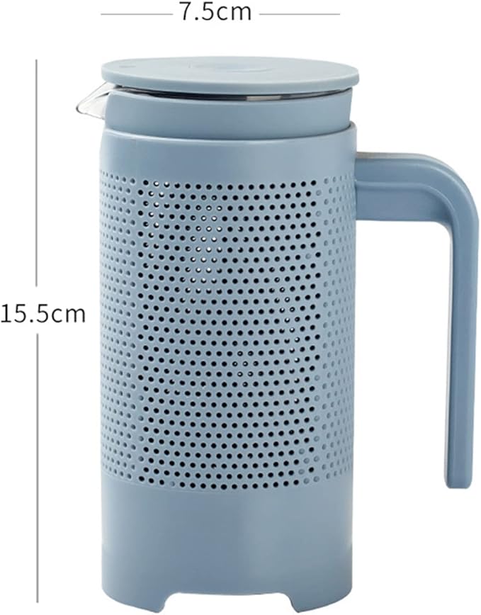 Coffee Maker Coffee Pot Espresso Mocha Machine 350ml French Press Large Capacity Glass Insulated Coffee Press Core Drink Tool for BaristaBlue