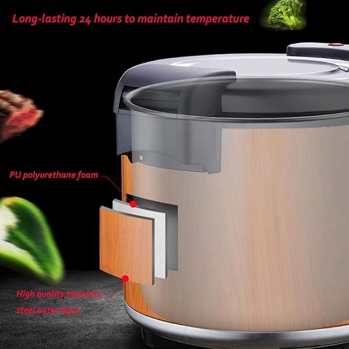 Household Rice Cooker Commercial Electric Heat Preservation Bucket Large Capacity 23L Non-Stick Pan Automatic Cooking