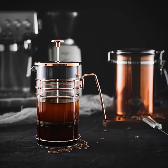 French Coffee Press Small Maker Manual Set Cafetera Tea Steel Filter Stainless Steel 34 Ounce/1 Liter 9917-C001-04
