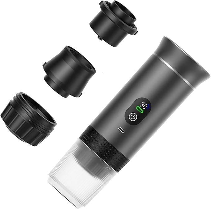 Fast Heating Cordless Coffee Machine 7500mAh Water Tanks USB Charging Suitable for Espresso Cappuccino Outdoor Home Use Digital Coffee Machine